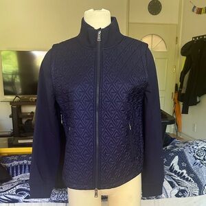 Greyson Navy Quilted Bomber Jacket